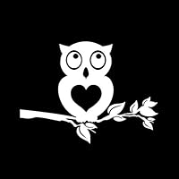 856store Clearance Sale Cute Owl Standing On Branch Reflective Car Vehicle Sticker Decal Decoration