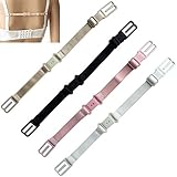 Fengbao Women's Bra Strap Holder 4PCs Elastic Non-slip Straps With Buckle