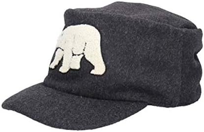 Amazon ライオン堂 アニマルキャップ ビー 帽子 ワークキャップ 白くま シロクマ メンズ レディース 56cm 59cm推奨 チャコールグレー キャップ 通販