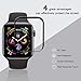 【Upgraded Version】【Full Glue Coverage】 AVIDET No Bubble Premium Quality Full Screen Coverage 3D Anti-Scratch 9H Hardness Tempered Glass Screen Protector Compatible Apple watch series 4 40mm (Black)