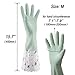 Reusable Waterproof Household Rubber Cleaning Gloves, Long Cuff, Dishwashing Gloves 3-Pairs (Medium, 3 Colors) (Medium, MLD-BPG-003)