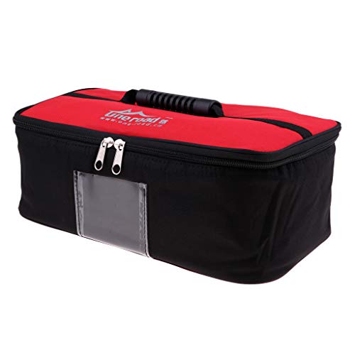 image for Prettyia Camping Spice Jar Organizer Bag Outdoor Picnic Cookware Zippe