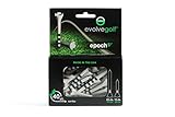 Epoch-S3 Evolve Golf Tees (40 Count Combo Pack with 30 2.75-Inch and 10 1.5-Inch Tees), White with Black Bands