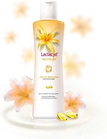 Lactacyd Revitalize Youth Reviving Daily Feminine Wash with Vitamin E and Collagen 150 Ml., pack 2