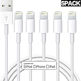 iPhone Charger, Lightning Cable, 5Pack 3FT Phone Charger to Syncing Charging Cable Data Cord Compatible with iPhone Xs, iPhone Xs MAX, iPhone XR, iPhone X, iPhone 8 /Plus, iPhone 7/6/5 /Plus More