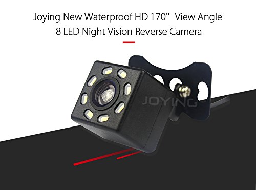 JOYING Waterproof High-definition 170° View Angle 8 LED Night Vision Car Rear View Backup Reversing Parking Camera Kit (C1002-1)