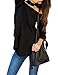Just Quella Women's Off Shoulder Loose Shirt Blouse 8422 (Large, Black)