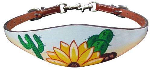 Showman Hand Painted Wither Strap w/Sunflower & Cactus Design! New Horse TACK!