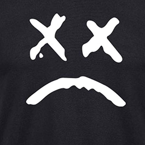 Simayixx Tops for Men Men's Summer Casual Slim Fit Single Short Sleeve Pullover Henley T Shirts Teen Boys Print Blouses Tee Black