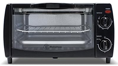 Westinghouse WTO1010B 4-Slice Toaster Oven, 10-Liter, Black