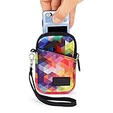 USA GEAR Small Camera Case for Compact Digital Cameras - Compatible with Canon PowerShot, Canon Ivy, Nikon Coolpix A300, Sony Cybershot DSC-W830 and More - Fits 4.5 Inch Cameras - Geometric