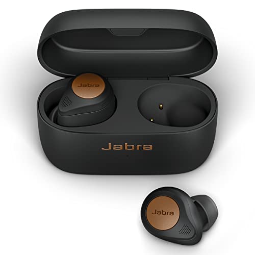 Photo 1 of Jabra Elite 85t True Wireless Bluetooth Earbuds, Copper Black – Advanced Noise-Cancelling Earbuds with Charging Case for Calls & Music – Wireless Earbuds with Superior Sound & Premium Comfort