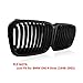 Heart Horse Front Kidney Grille Grill for 1998-2001 BMW 3 Series E46 320i 323i 325i 328i 330i Sedan 4-Door Replacement (Matte Black)
