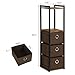 SONGMICS Industrial Storage Ladder, Multifunctional Corner Shelf Rack, 5-Tier Shelving Unit, 3 Removable Storage Boxes, for Living Room, Bedroom ULLS05X