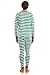 Elowel Adult Womens Mens Family Christmas Fitted Striped Pajamas 100% Cotton