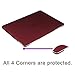 MOSISO Compatible with MacBook Pro 13 Case 2019 2018 2017 2016 Release A2159 A1989 A1706 A1708, Plastic Corner Protective Hard Shell Case & Keyboard Cover Skin & Screen Protector, Marsala Red