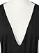 Clothink Women Black V neck Slit sleeve Cut out Open Back Ruched Bodysuit