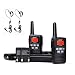 Two Way Radios Rechargeable, Juentai Jp-350 Pro 2 Way Radios Walkie Talkies With Earpieces 22-Channel FRS/GMRS Range 2.5-Mile 400 MHz-470 MHz Mini Handheld Transceiver (2 Pack)