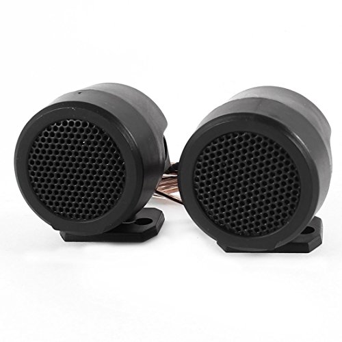 Car Black Audio Loud Speaker Dome Tweeters 500 Watts 5KHz-20KHz 2 Pcs