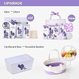 BODY & EARTH Lavender 11pc Spa Gift Set Bath Shower Gift Basket view 8