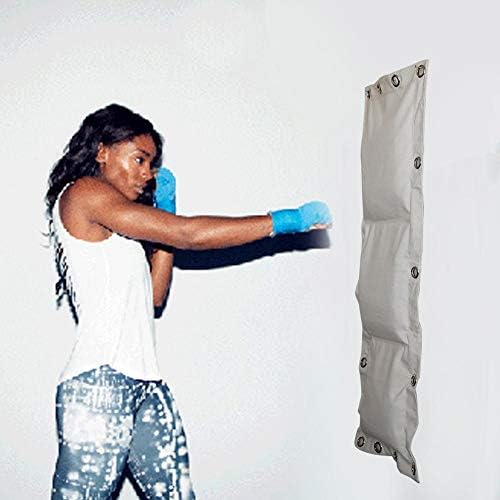 nattiness Canvas Punching Bag Chun Kung Fu Boxing Training Punch Bag Wall Punching Bag, Striking Bag with 3 Section Kung Fu Wall Mounted Sand Punching Bag