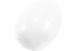DECHOUS Easter Egg 12 Inch Jumbo Easter Egg Plastic Fillable Easter Egg White Empty Giant Easter Egg for Party Favor