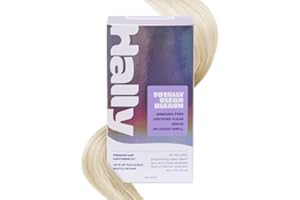 Bleach Kit by Hally Hair, Totally Clean Bleach - Hair Lightener Kit Includes Toning Cream Bleach & Developer & Conditioner - Gentle Nourishing Hair Bleaching Lifts Up to 8 Levels, Vegan & Cruelty Free