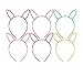 Plastic Easter Bunny Ears Headbands (24 pieces, 6 colors); Fun Rabbit Ear Party Favors, Dress-up, Costumes, Easter & More (24-pack, multicolored)