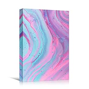 signwin Canvas Wall Art Liquid Abstract Colorful Decorative...