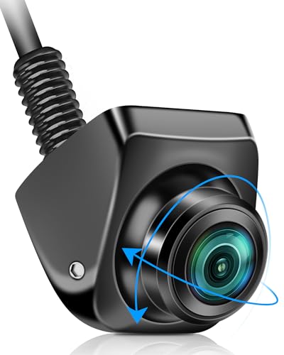 Vtopek Reversing Camera AHD 1080P Rear View Camera Car 360° Rotatable Car Reversing Cameras Retrofit 170° Wide Angle Night Vision IP69 Waterproof Universal NTSC Rear Camera for Motorhome SUV Pickup Van