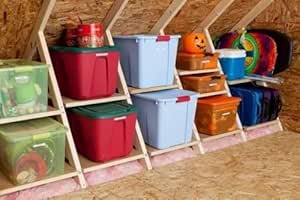 Amazon.com: AtticMaxx Shelving System - Set of 8 Attic Truss Storage ...