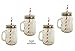 Vintage Styled Lidded Mason Drinking Jars - Glass Mugs With Straw Set - Bonus Iced Tea and Lemonade Recipes - Serve Ice Cold Drinks The Old Fashioned Way - Gift Boxed Set of 4 16 oz Glasses