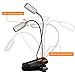 SIXNEWAABB Anpress Book Light, Clip-on Music Stand Lights, Bed Reading Lamps USB Rechargeable Night Light for Piano Desk Musicians Reader Kids (12 LED Light