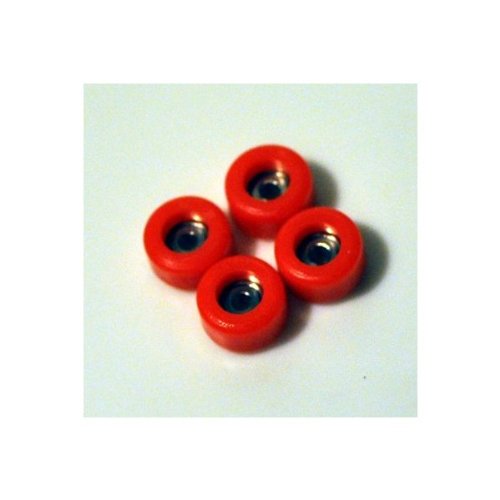 Single Bearing Wheels, Red