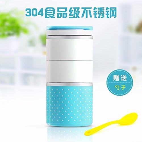 lzzfw Lunch Box 304 Stainless Steel Sub-Grid Students Insulation Children'S Mini , C
