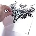 32 Sheets Temporary Tattoos Stickers, 12 Sheets Fake Body Arm Chest Shoulder Tattoos for Men with 20 Sheets Tiny Black Temporary Tattoos