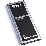 Replacement Battery for Note 4 by ScandiTech - New 3.85V 3220mAh Li-ion NFC Battery - Works with All Samsung Galaxy Note4 Carriers - Spare / Extra Backup Battery For N910 w/ Fast Charge - 1 Year Warr