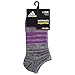 adidas Women's Superlite No Show Socks (6-Pair) -2020, Onix-Clear Onix Space Dye/Shock Purple/Glow Orange, Medium