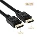 CableCreation Displayport to Displayport Cable 16 Feet, 4K DP to DP Cable 1.2 Support 4K@60Hz, 2K@144Hz Compatible with Computer, Desktop, Laptop, PC, Monitor, Projector, 5M