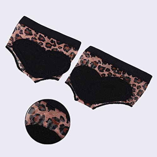 Daxin 1 Pair Ballet Dance Bright Drilling Toe Pad Practice Shoe Foot Thong Care Tool Half Sole Gym Sock Dance Shoes