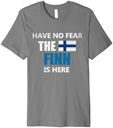 Mens Finland Finnish Pride Funny Flag T-Shirt Have No Fear..Shirt Small Slate