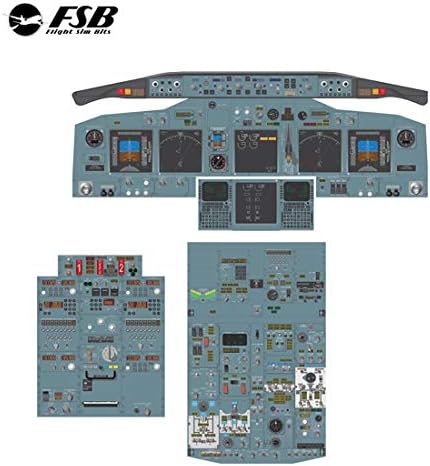 Boeing 737-NG Flight Simulator Vinyl Adheasive FULL Panel KIT Flight Deck sim