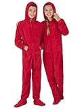 Footed Pajamas - Heatwave Kids Hoodie Chenille - Small