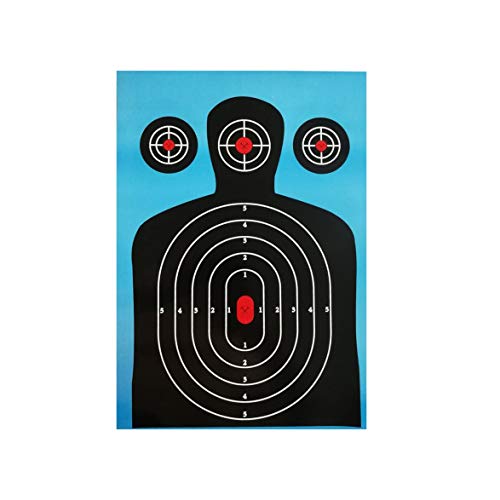 MqbY Horseback Riding 10pack Shooting Targets 1218 inch Silhouette Poor Splatter Reactive Paper Targets Fluorescent Rifle Pistol Airsoft Pellet Gun