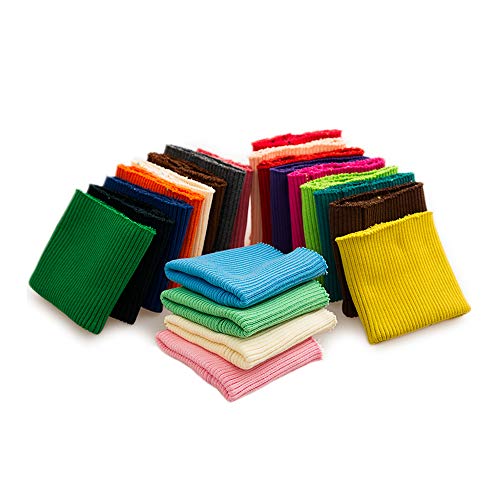 Tong Gu 1 Pair Leg Opening Cuffs Ribbed Trims Fabric Knitted Rib Stretch Tape - Thumbnail 2