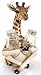 SAFARI ADORABLE GIRAFFE FAR REACH SALT PEPPER SHAKERS HOLDER FIGURINE STATUE