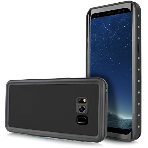 for Samsung Galaxy S8 Case, Waterproof Case, 6oodeals Underwater Case Snowproof Shockproof Dirtproof Cover (Black) - Thumbnail 2