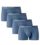 Lapasa Men's 4-Pack Micro Modal ULTRA SOFT Low Rise No-Fly Trunk M02