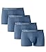 Lapasa Men's Underwear 4-PACK Boxer Brief Micro Modal Super Soft No Fly Pouch Trunks M02,Navy Blue,Large (Waist 36 Inches-38 Inches)