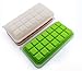 Silicone Ice Cube Food Storage Tray with Lid - Pack of 2 Stackable Trays - BPA Free - Whiskey Cube Food Storage Tray with Lid